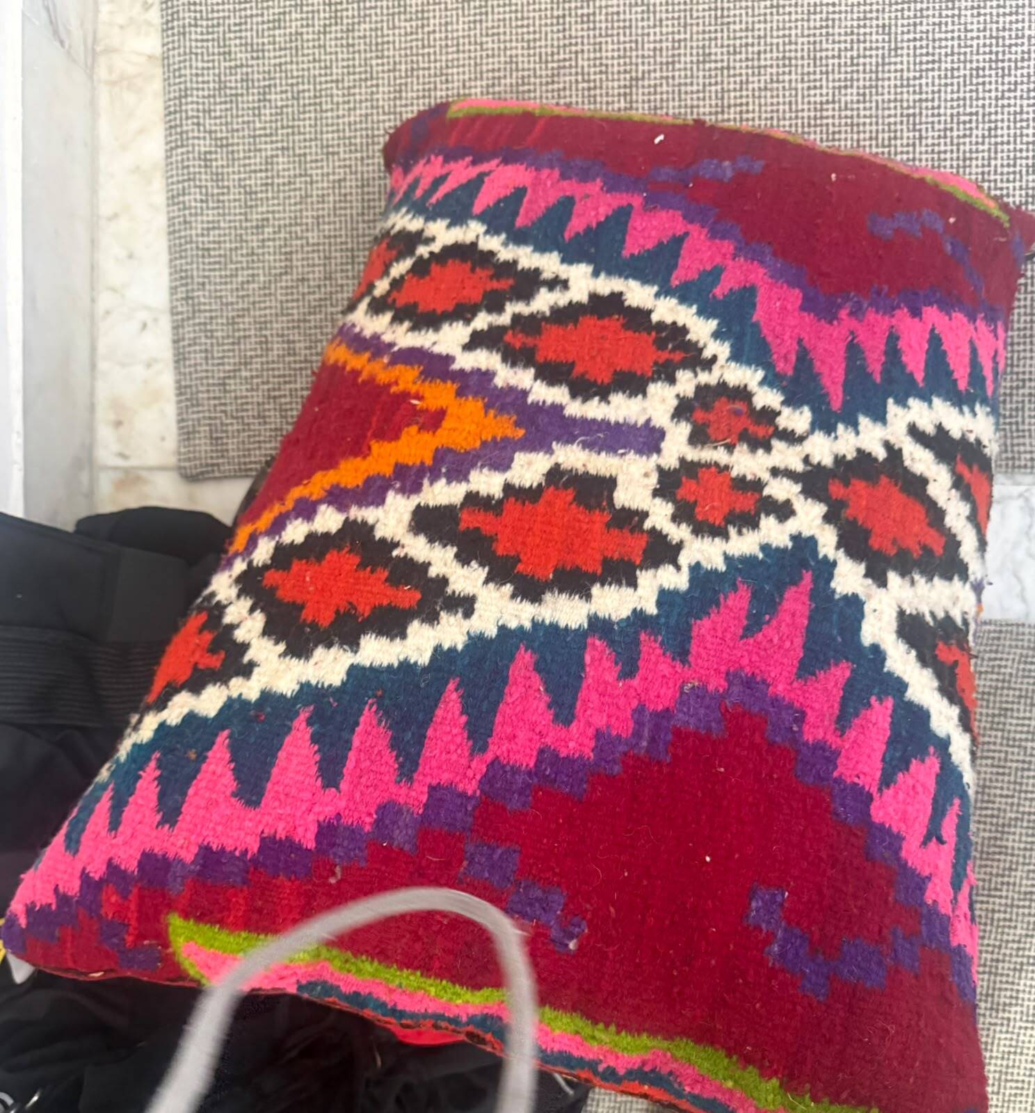 Coussin en kilim turc 50x70