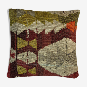 Housse de coussin kilim turc, 40 x 40 cm