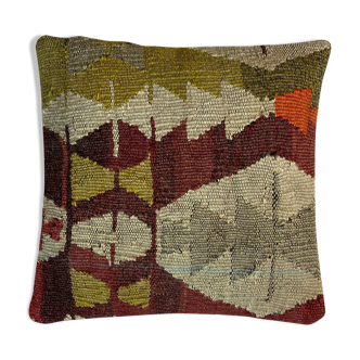 Turkish kilim cushion cover, 40 x 40 cm