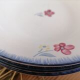 Lot de 4 assiettes creuses Digoin Sarreguemines