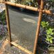 Vintage bamboo mirror 61x79cm