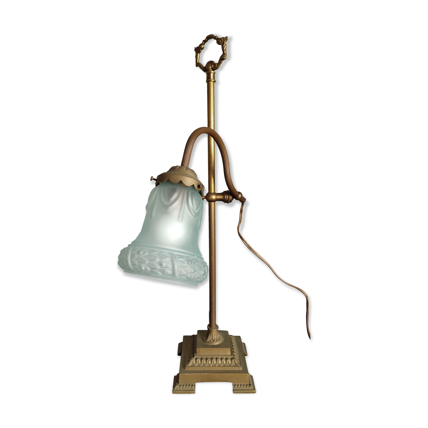 Large antique lamp collar sign art nouveau