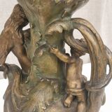 Art-nouveau sculpture signed " hyppolite moreau "