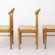 Set of 3 Vintage Swedish Chairs | Carl-Ewert Ekström | 1970s Beechwood