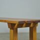 Vintage handmade robust slatted BENCH, Netherlands 1970s