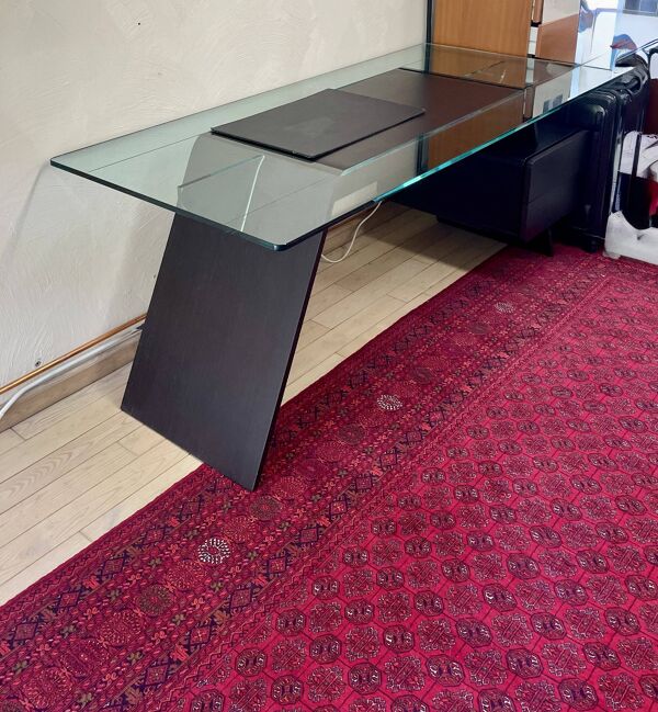 Bureau direction Verre et Bois Roche Bobois