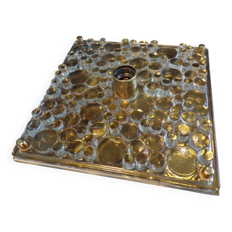 1970 glass wall light by Heinz Neuhaus