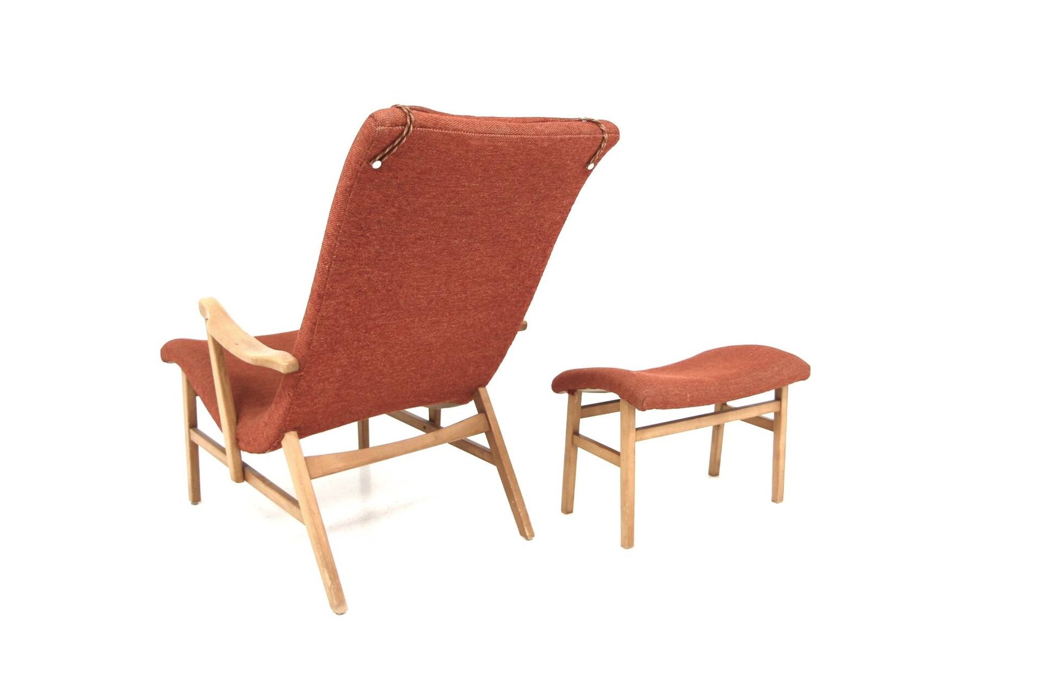 Fauteuil scandinave en hêtre, Suède, 1960