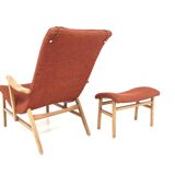 Scandinavian beech armchair, Sweden, 1960