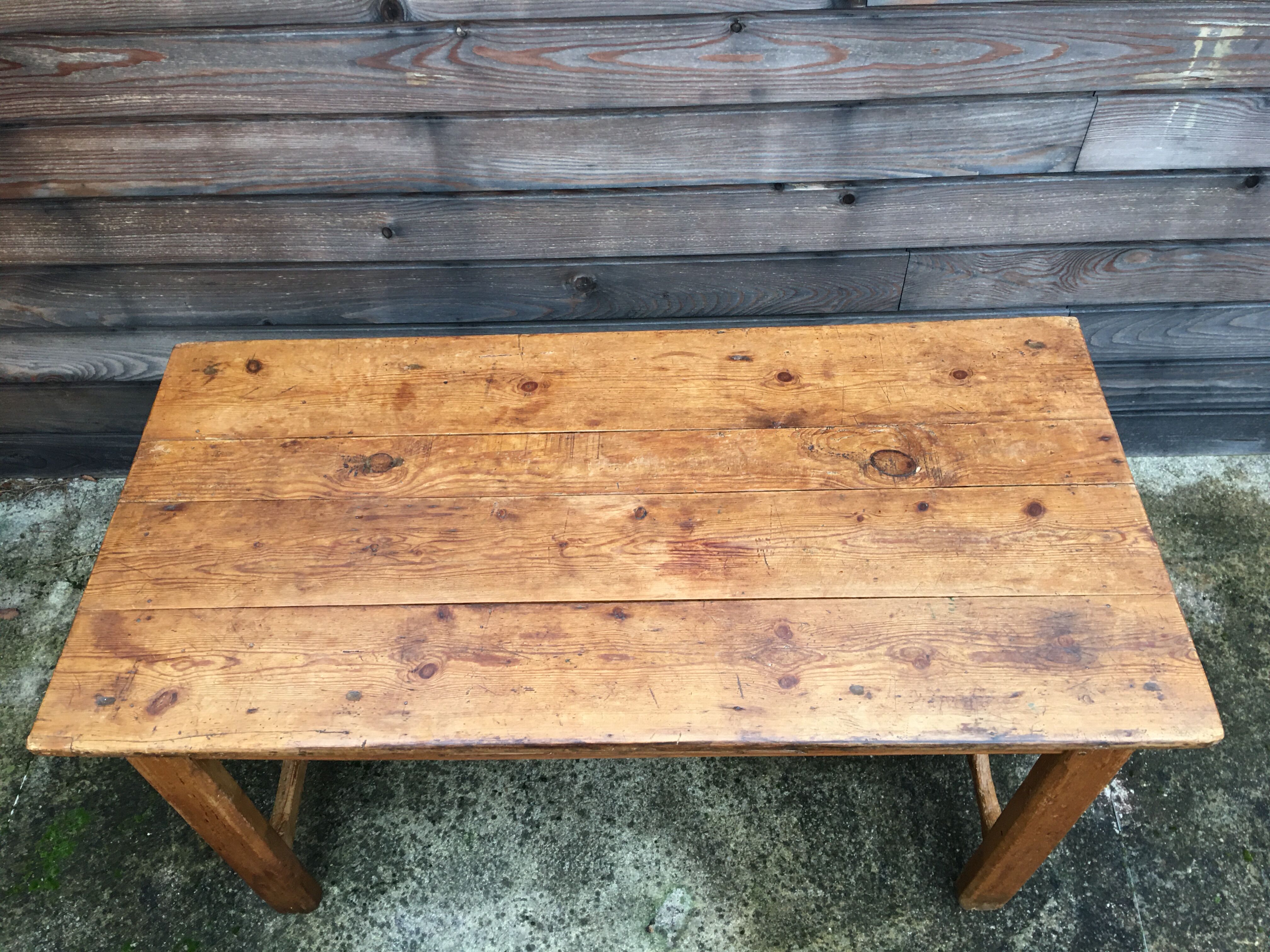 Solid oak farm table