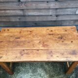 Solid oak farm table