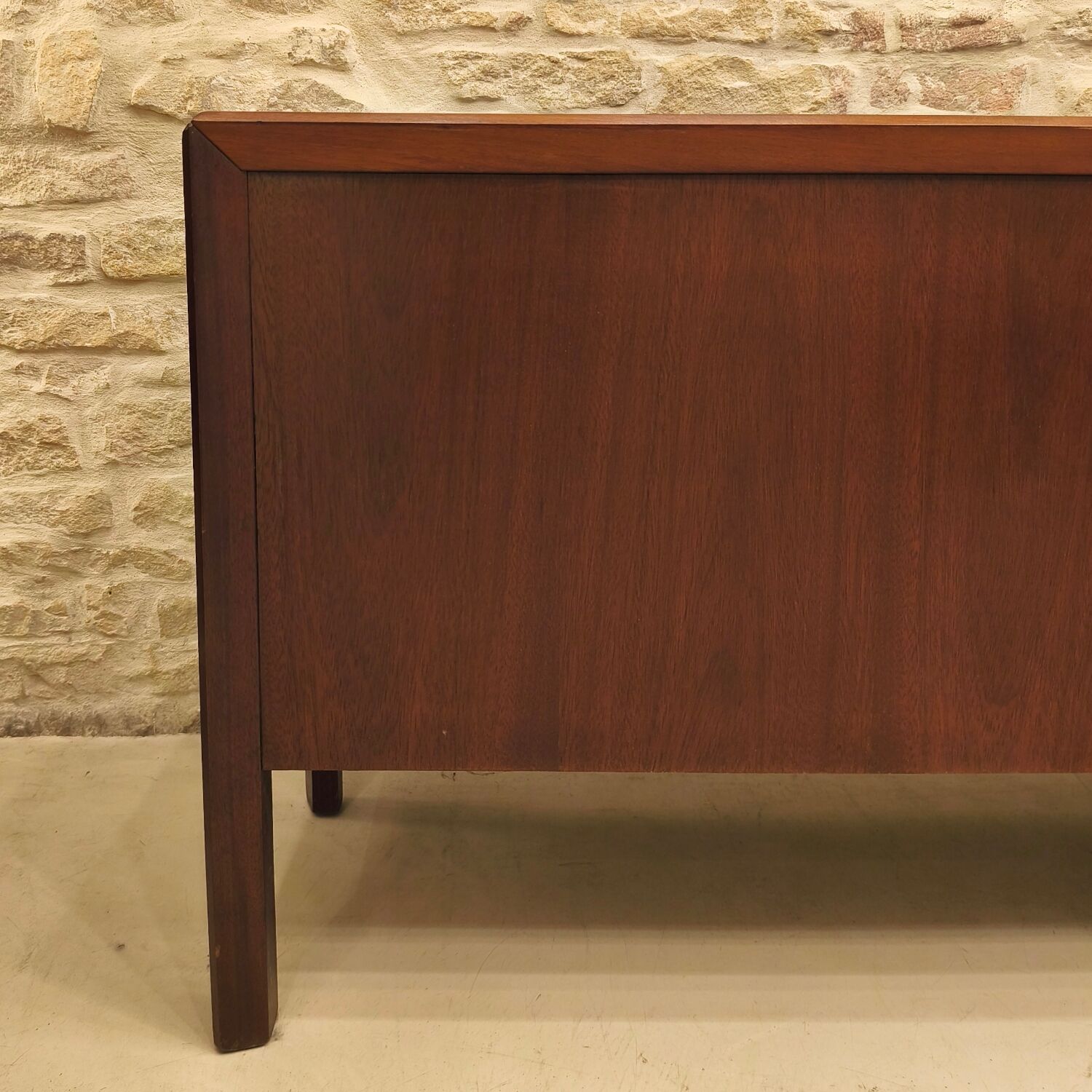 Vintage Scandinavian design sideboard with tambour doors