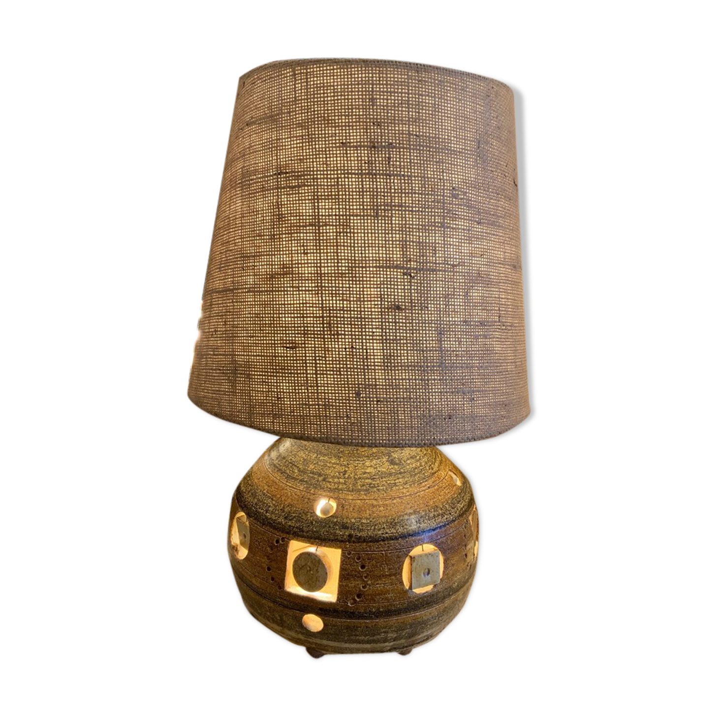Ceramic lamp by artist Georges Pelletier
