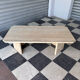Vintage coffee table in travertine
