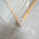 Table basse vintage en bois et verre