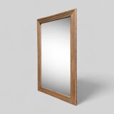 1940 beveled mirror solid raw oak 74x104