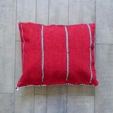 Moroccan red kilim cushion