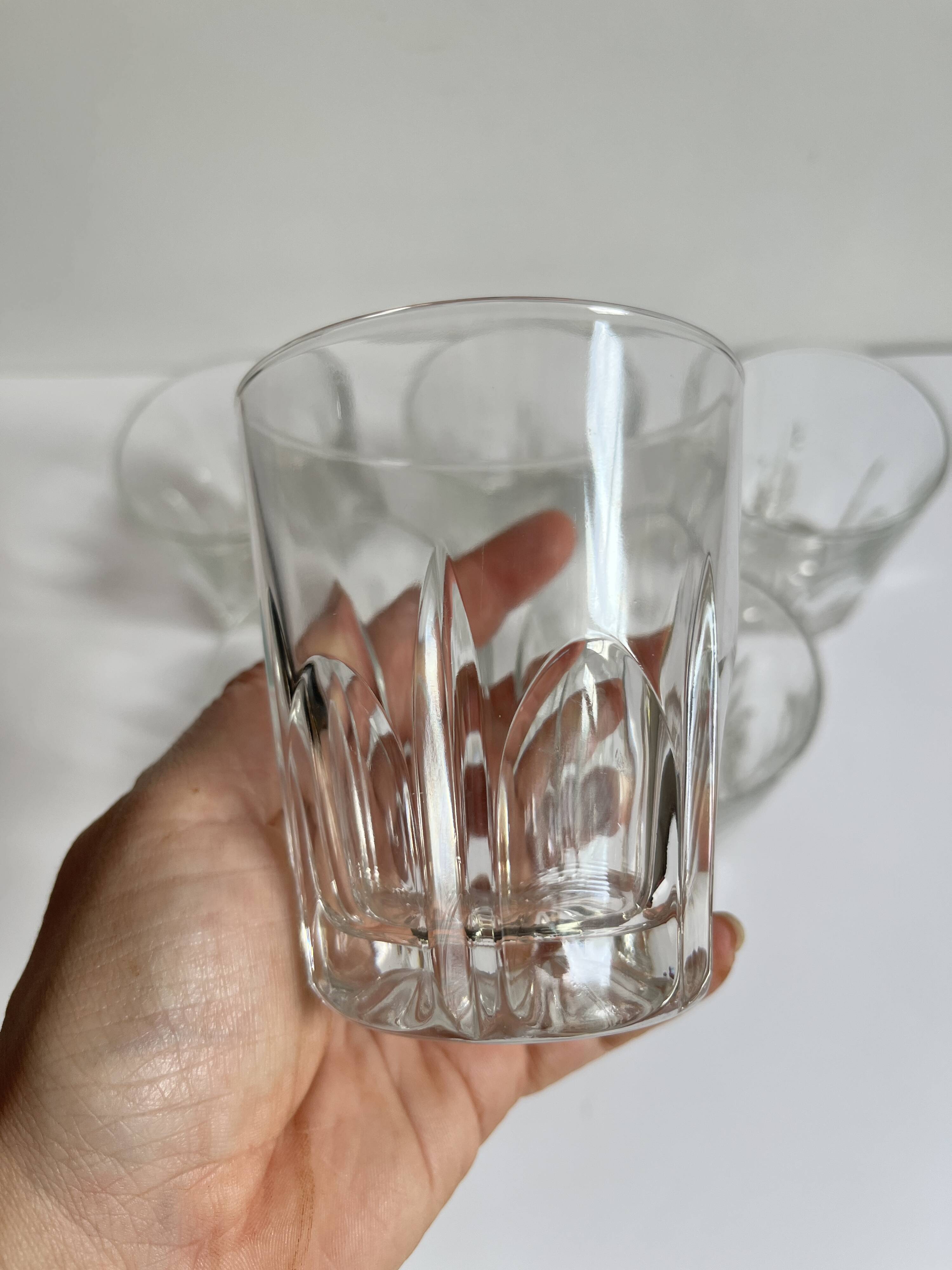Cut whisky glasses