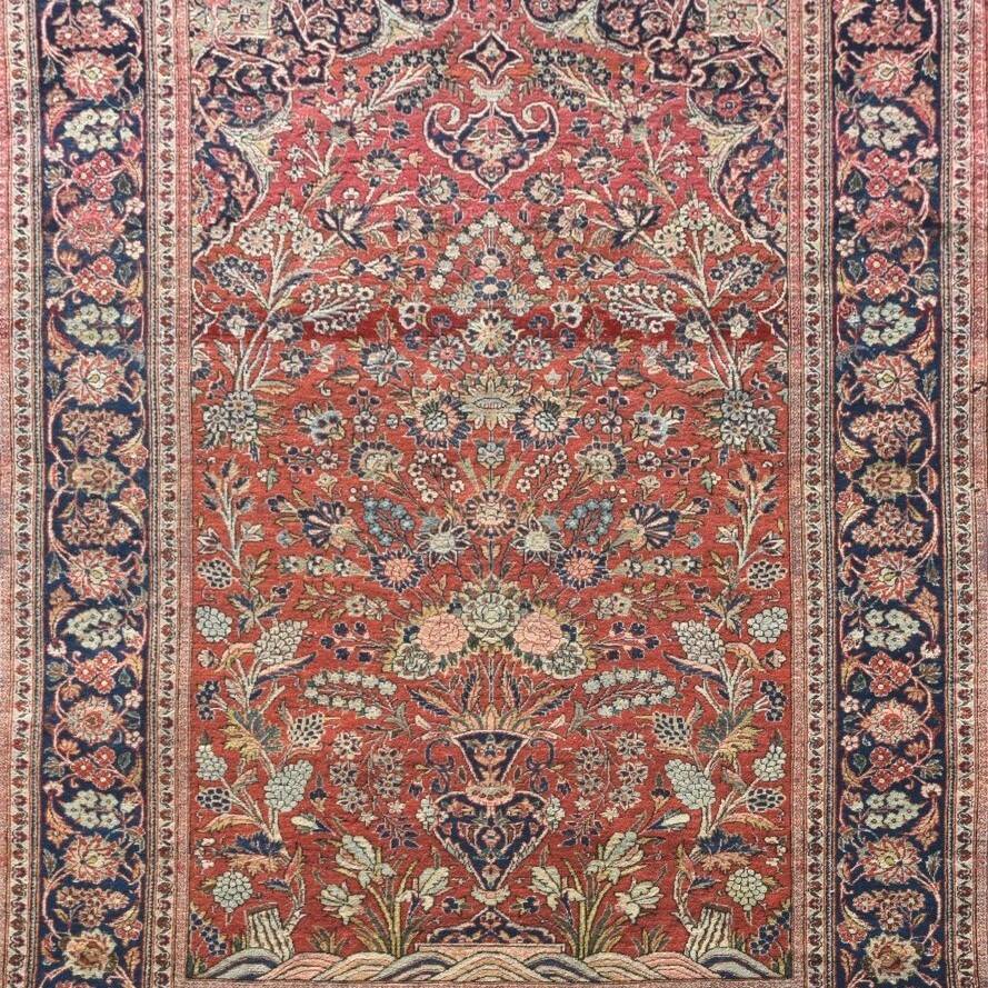 Persian Oriental rug Iran Kashan - Size: 1.30 x 2.05 metres