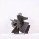 Jean Campa. Sculpture in cut patinated iron. 1980s.