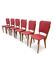 6 vintage oak chairs from the 1960s