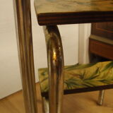 Stepladder stool in green vintage formica