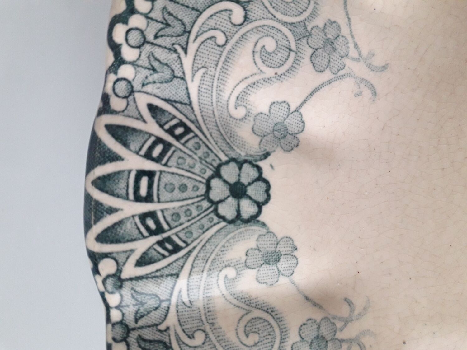 Old plate at transfer 20.5 cm