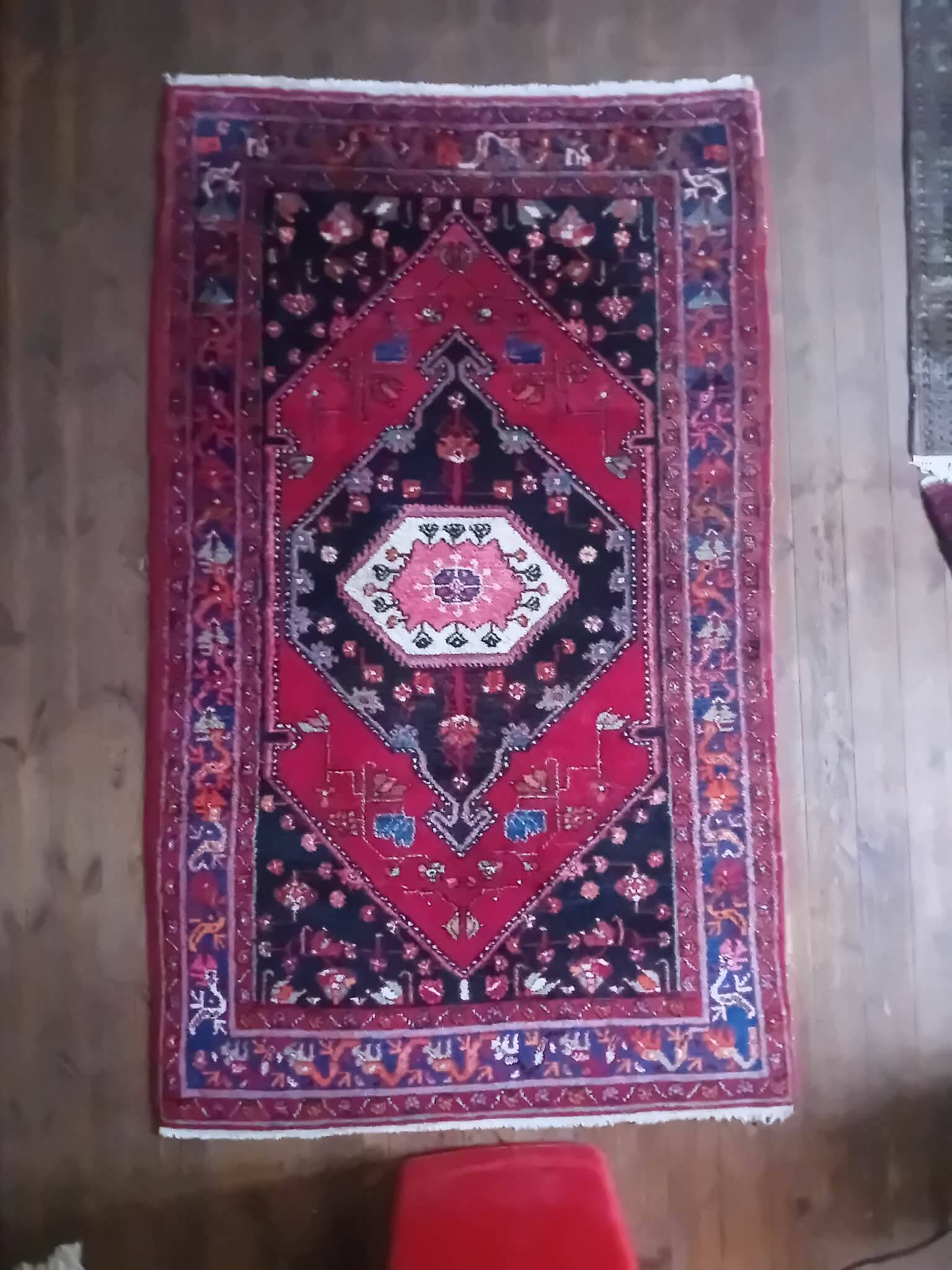 Handmade Persian Hamdan rug 235x140cm