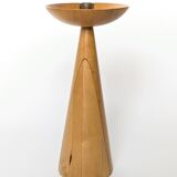 Vintage IKEA turned wooden candle holders | Pair