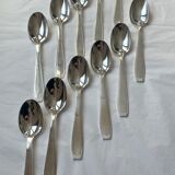 Christofle cutlery set - 11 fourchettes de table et 11 cuillères à soupe - Art déco - Métal argenté