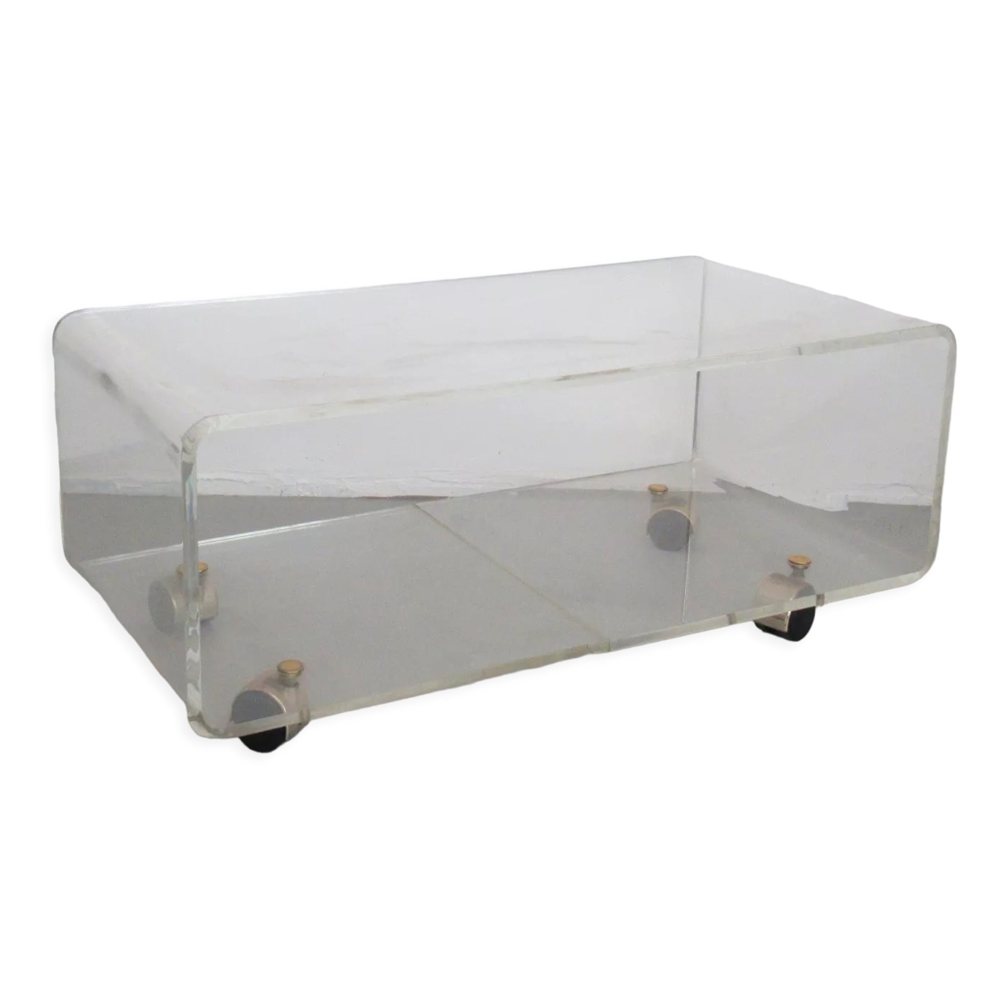 Table basse en altuglas Michel Dumas Roche Bobois
