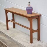Vintage wooden console, wooden furniture, console table, interior decoration