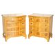 Vintage Pair of Large Knotty Fir and Burl Chests of Drawers
