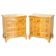 Paire Vintage de Commodes Large en If Nœudé et Loupe
