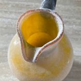 Scavo Murano vase jug in yellow glass paste