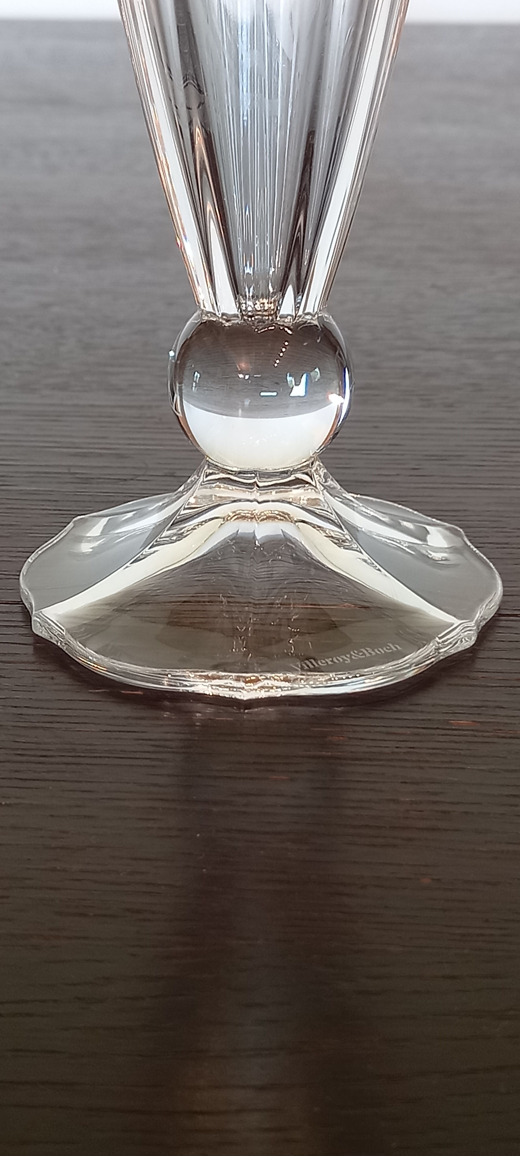 Soliflore Villeroy and Boch vase in streaked glass