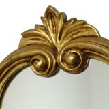 French Wall Mirror Hall Mirror Gold Plated Classic Acanthus Crown 93cm
