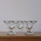 Large glass candle holder by Staffan Gellerstedt | Pukeberg Glasbruk | Sweden