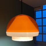Suspension Space Age orange et blanche