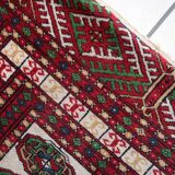 Handmade vintage Uzbek Bukhara rug 77cm x 128cm 1960s - 1С1175