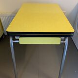 Yellow formica table
