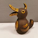Ancienne tirelire en céramique en forme de canard de Hegnetslund Danemark
