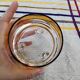 Pair of crystal stemmed bowls