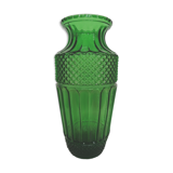 Old glass green vase