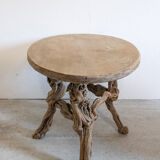Coffee or extra table in raw wood