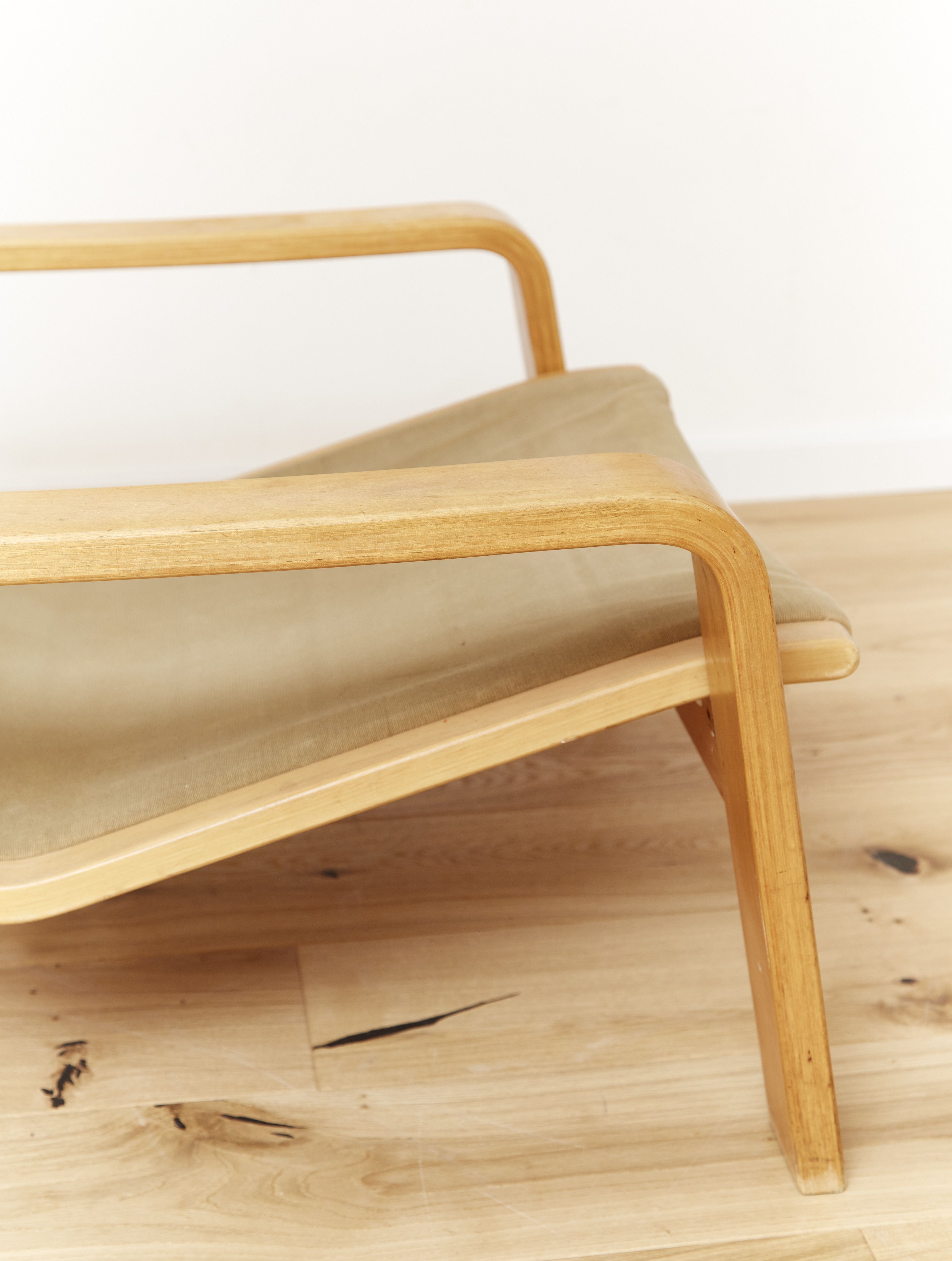 Mid-Century Pulkka lounge chair by Ilmari Lappalainen for Asko