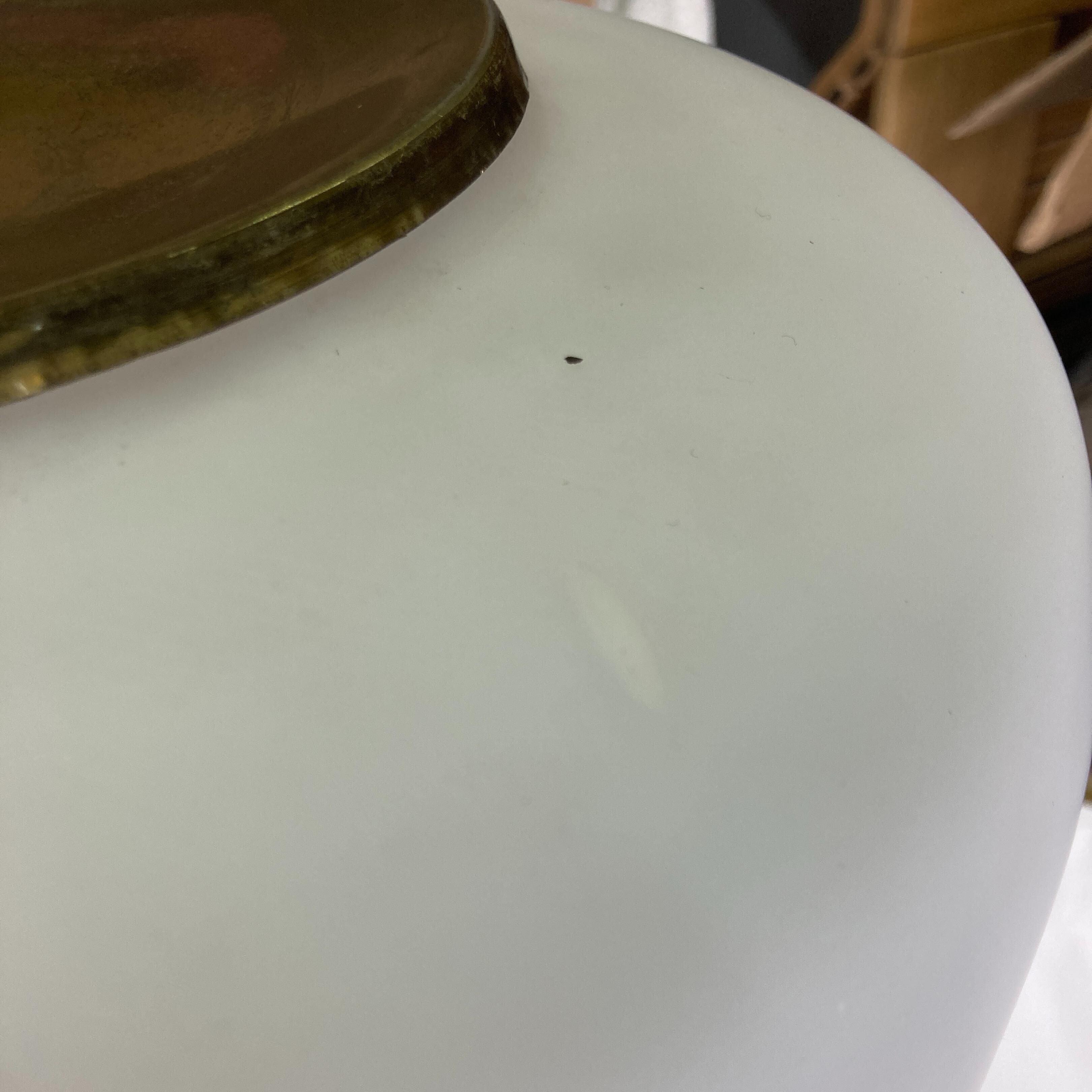 Lampadaire Art Déco en laiton patiné, 132cm