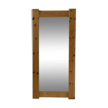 80s pine mirror