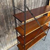 String wood and metal shelf