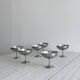 6 matte stainless steel cups